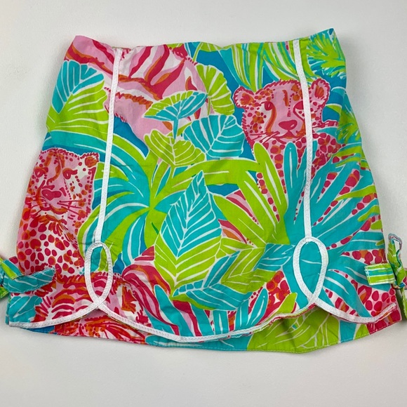 🎉SOLD🎉Lilly Pulitzer Sz 5 Girls Bow Tiger Skort - Picture 1 of 8